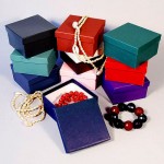 Made in USA Colored Jewelry Boxes- Made from 100% Recyled Materials.