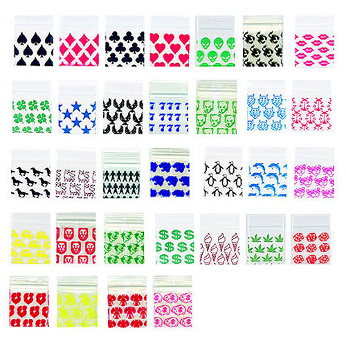 Apple Bags w/ Design- 3/4" x 3/4"